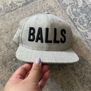 The Meatball Shop Hat with Black Embroidery